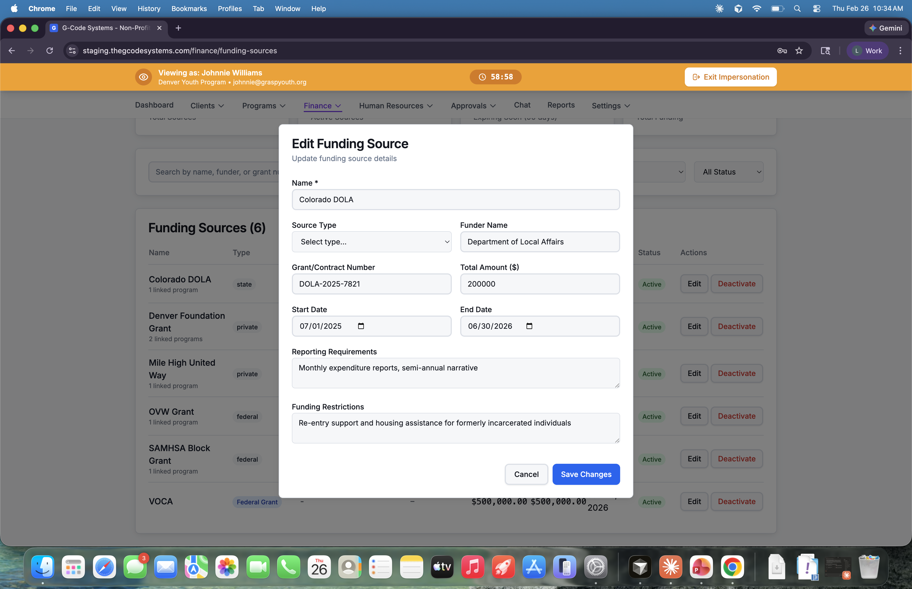 Fund Accounting screenshot